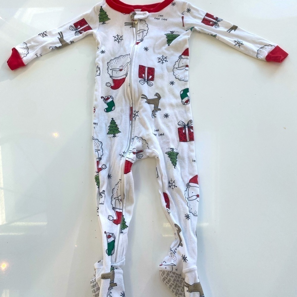 Carter's Baby Holiday One Piece Zip Up Footie Pajamas 18M